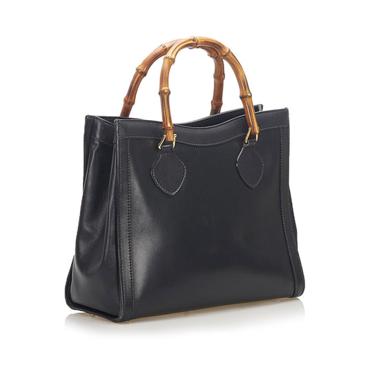Gucci Bamboo Leather Tote Bag (SHG-18785)