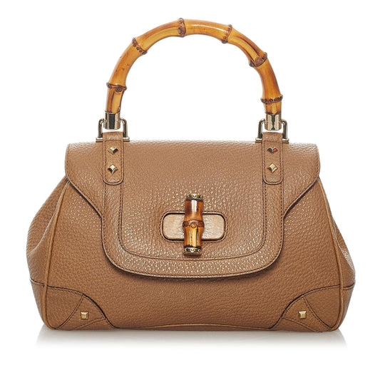 Gucci Bamboo Night Leather Handbag