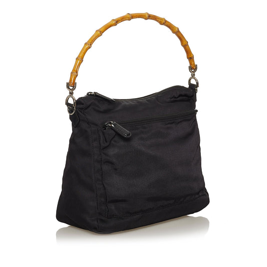 Gucci Bamboo Nylon Handbag