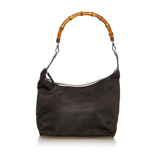 Gucci Bamboo Nylon Shoulder Bag (SHG-sbzy7I)