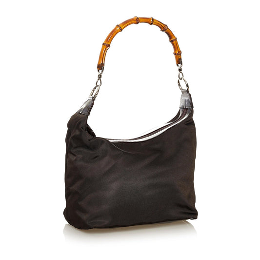 Gucci Bamboo Nylon Shoulder Bag (SHG-sbzy7I)