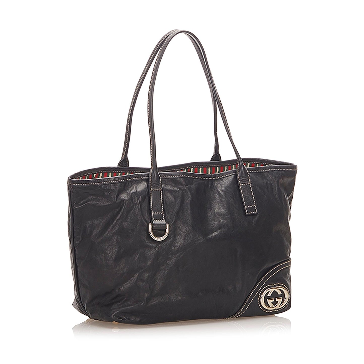 Gucci Britt Leather Tote Bag (SHG-19062)