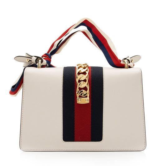 Gucci Calfskin Sylvie Small Shoulder Bag (SHF-Cn9quR)