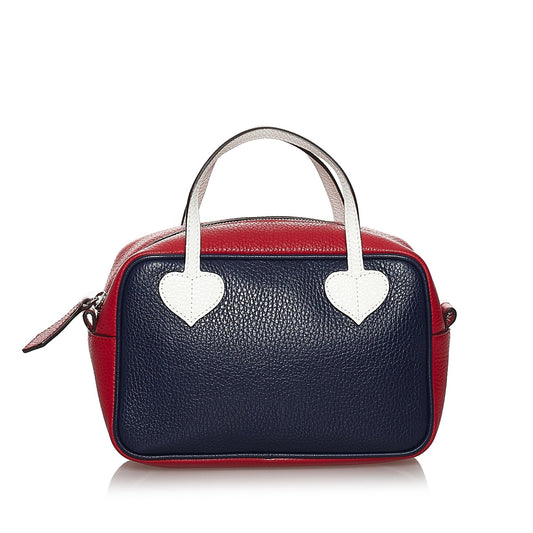 Gucci Childrens Tricolor Leather Handbag