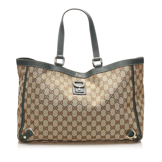 Gucci GG Canvas Abbey D- Ring Tote Bag (SHG-14056)