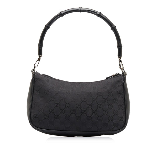 Gucci GG Canvas Bamboo Baguette (SHG-kSjf51)