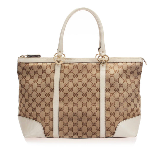 Gucci GG Canvas Lovely Tote  (SHG-12817)