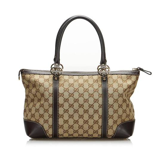 Gucci GG Canvas Lovely Tote Bag (SHG-AA236C)