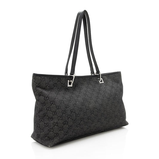 Gucci GG Denim Tote (SHF-12136)
