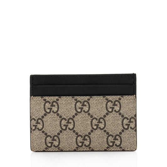Gucci GG Supreme Bee Card Holder (SHF-ya4IYu)