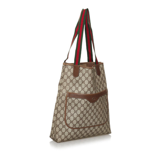 Gucci GG Supreme Web Tote Bag