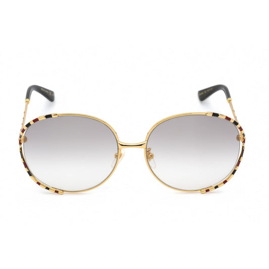 Gucci GG0595S Sunglasses Gold / Grey Women's (S)