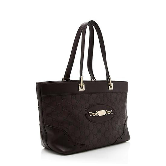 Gucci Guccissima Leather Chain Medium Tote