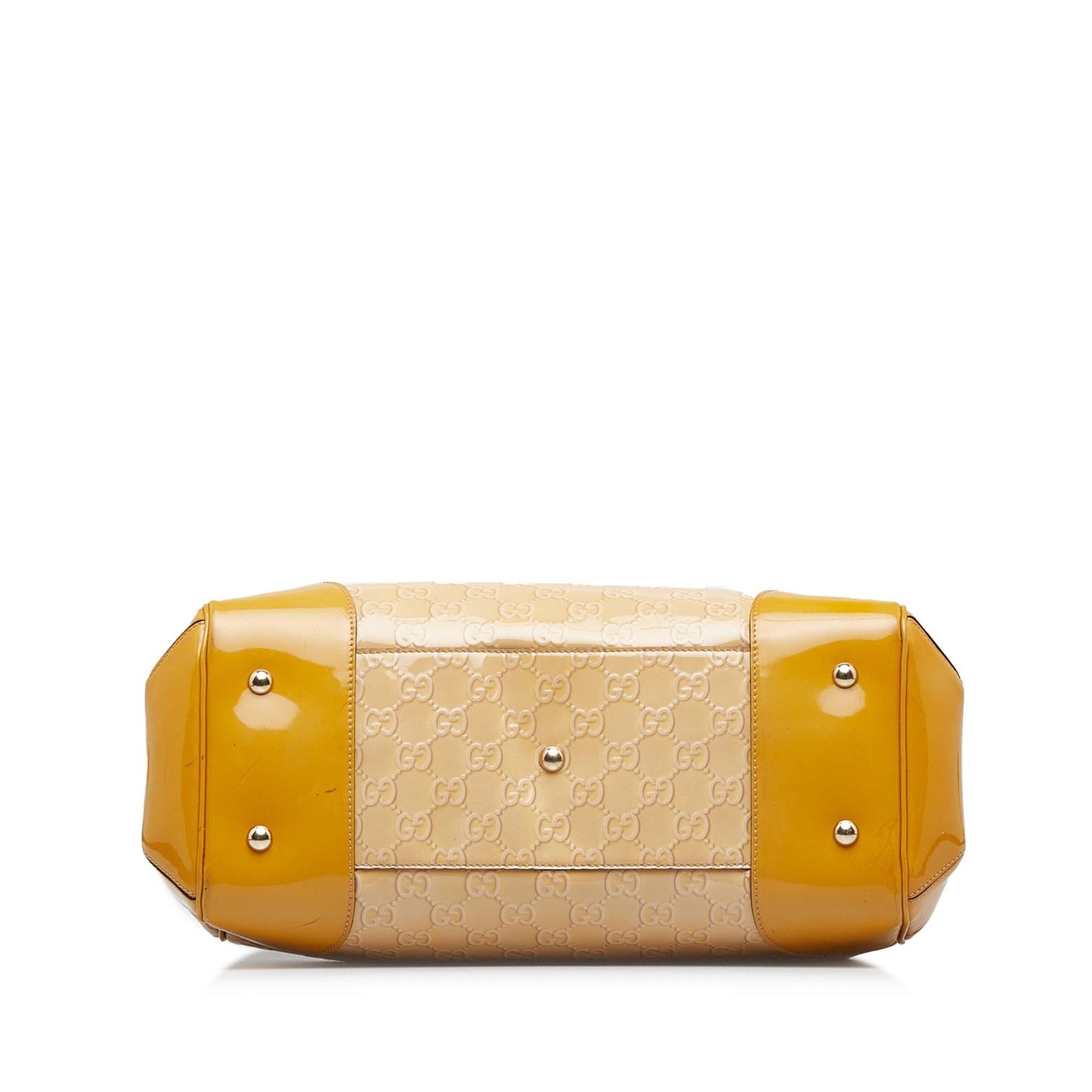 Gucci Guccissima Patent Leather Mayfair Handbag (SHG-JsaISF)