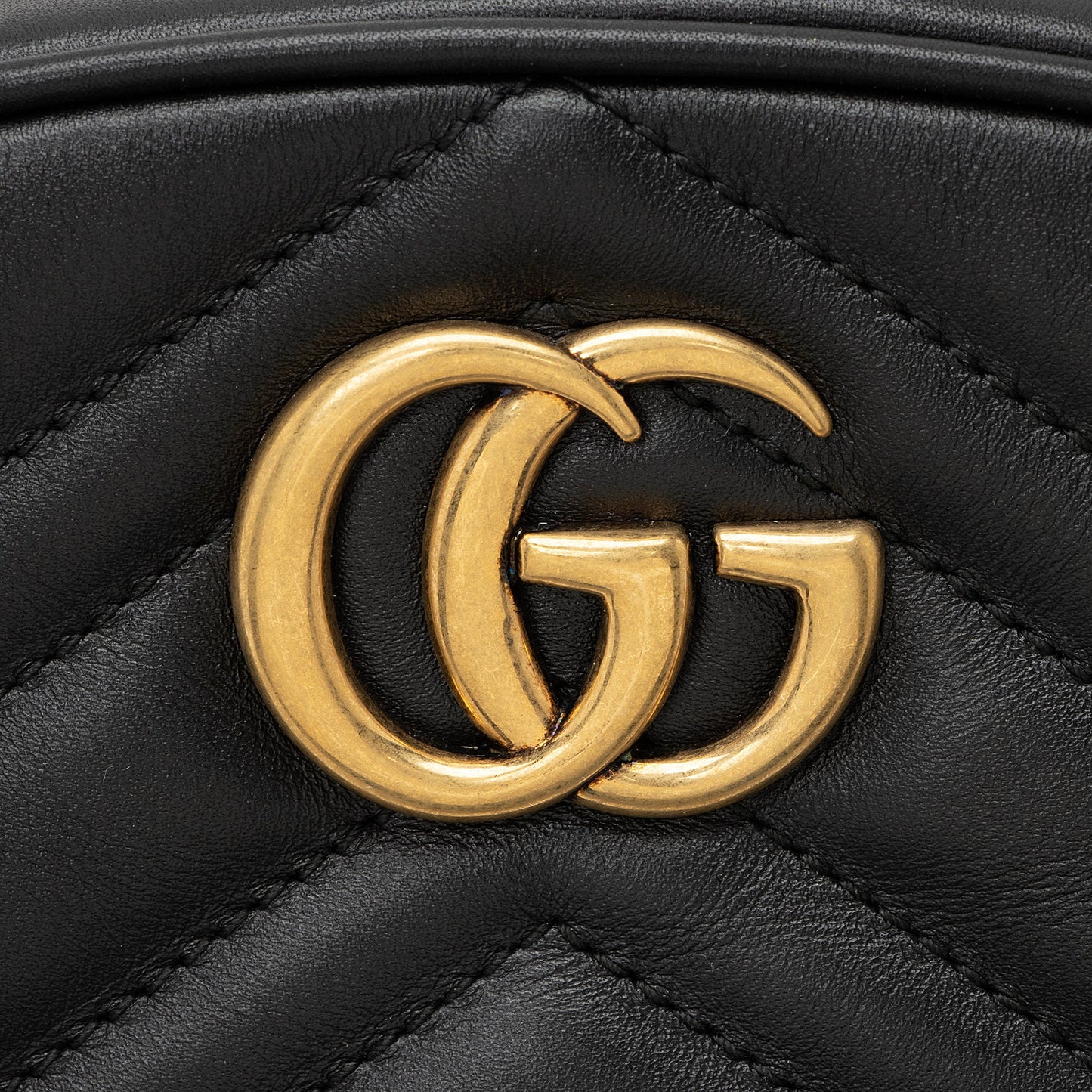 Gucci Matelasse Leather GG Marmont Belt Bag - Size 34 / 85
