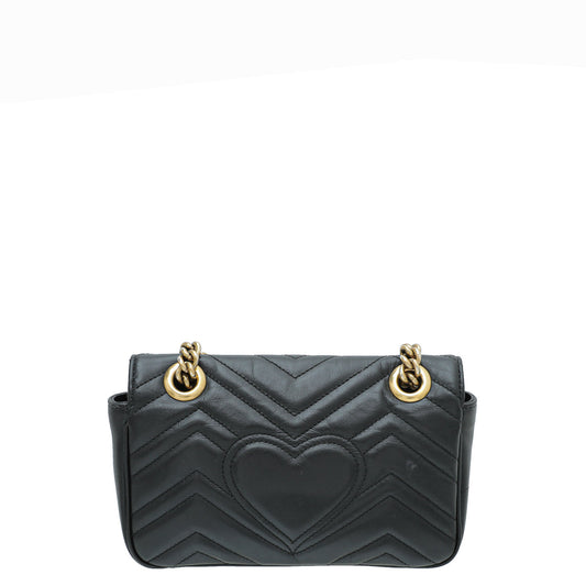 Gucci Black GG Marmont Mini Bag