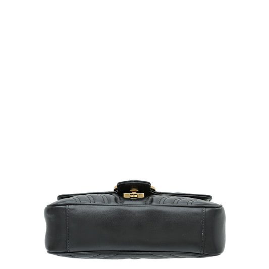 Gucci Black GG Marmont Mini Bag