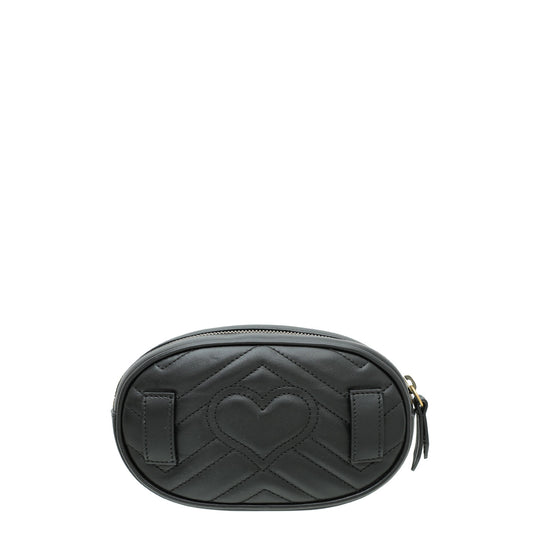 Gucci Black GG Marmont Mini Belt Bag