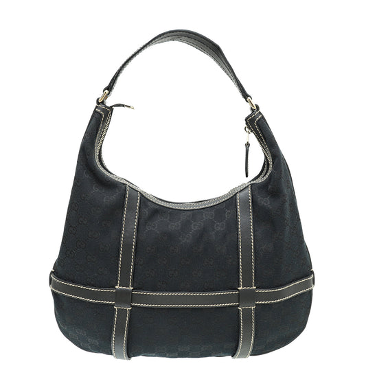 Gucci Black GG Royal Hobo Bag