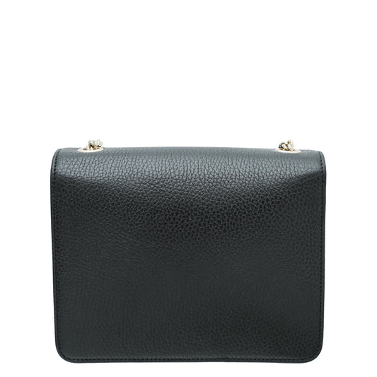 Gucci Black Interlocking G Chain Small Bag