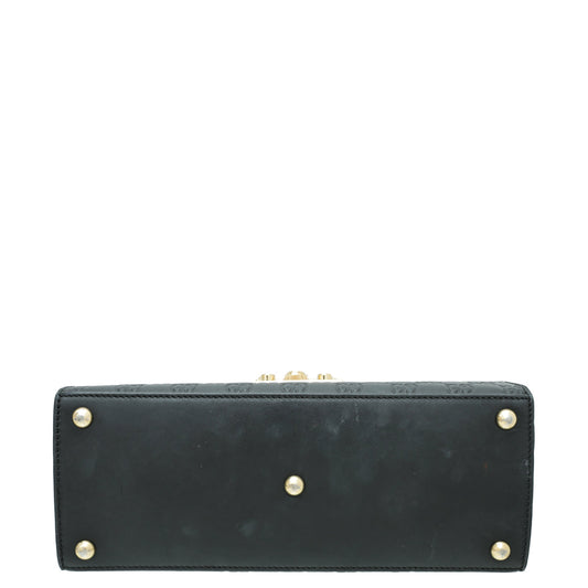 Gucci Black GG Guccissima Top Handle Small Bag