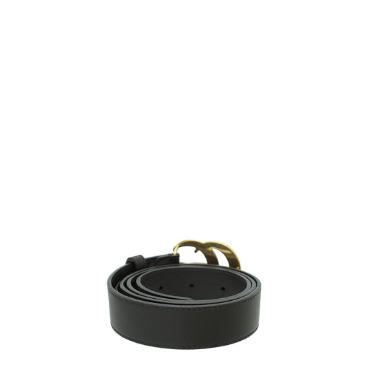 Gucci Chocolate Double G Buckle Belt 34