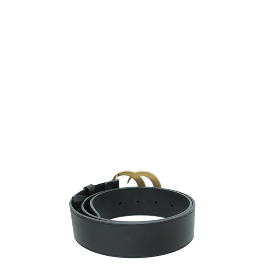 Gucci Black Pearl Double G Belt 34