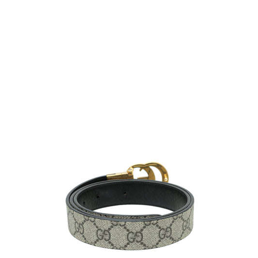 Gucci Biolor GG Supreme Reversible GG Marmont Belt 36