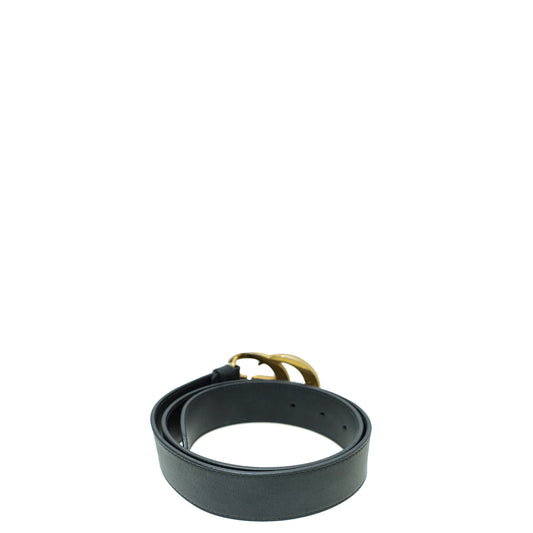 Gucci Black Double G Buckle Belt 30