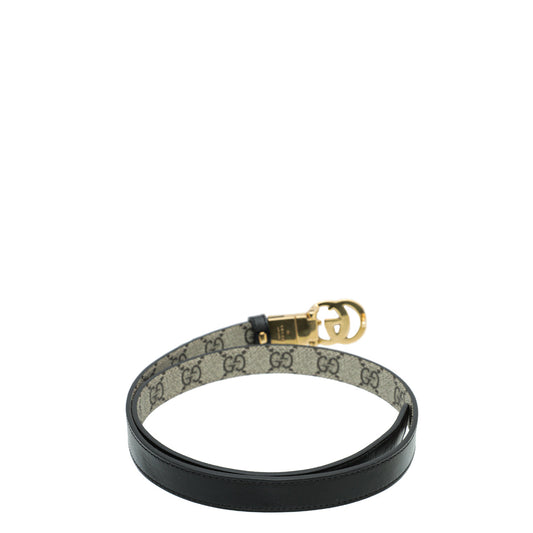 Gucci Biolor GG Supreme Reversible GG Marmont Belt 30