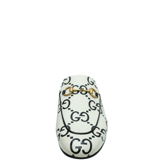 Gucci Bicolor Jumbo GG Princetown Slippers 37