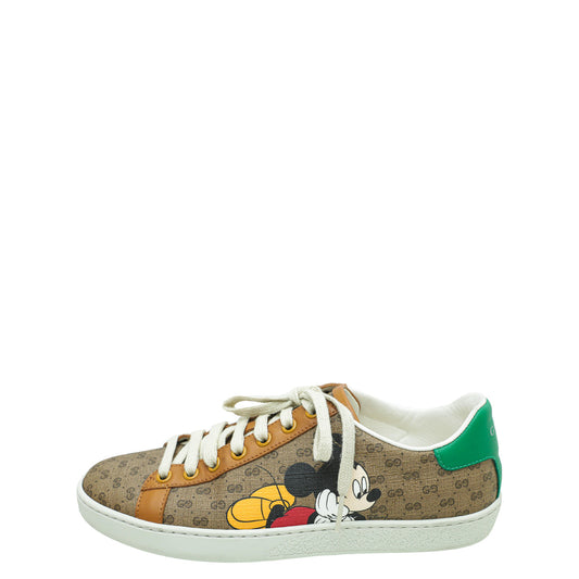 Gucci Bicolor x Disney Mickey Ace Sneakers 36