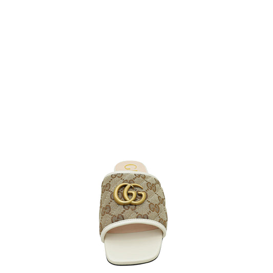 Gucci Bicolor GG Slide Sandal 35.5