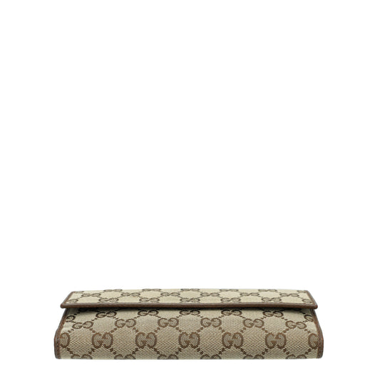Gucci Ebony GG French Wallet
