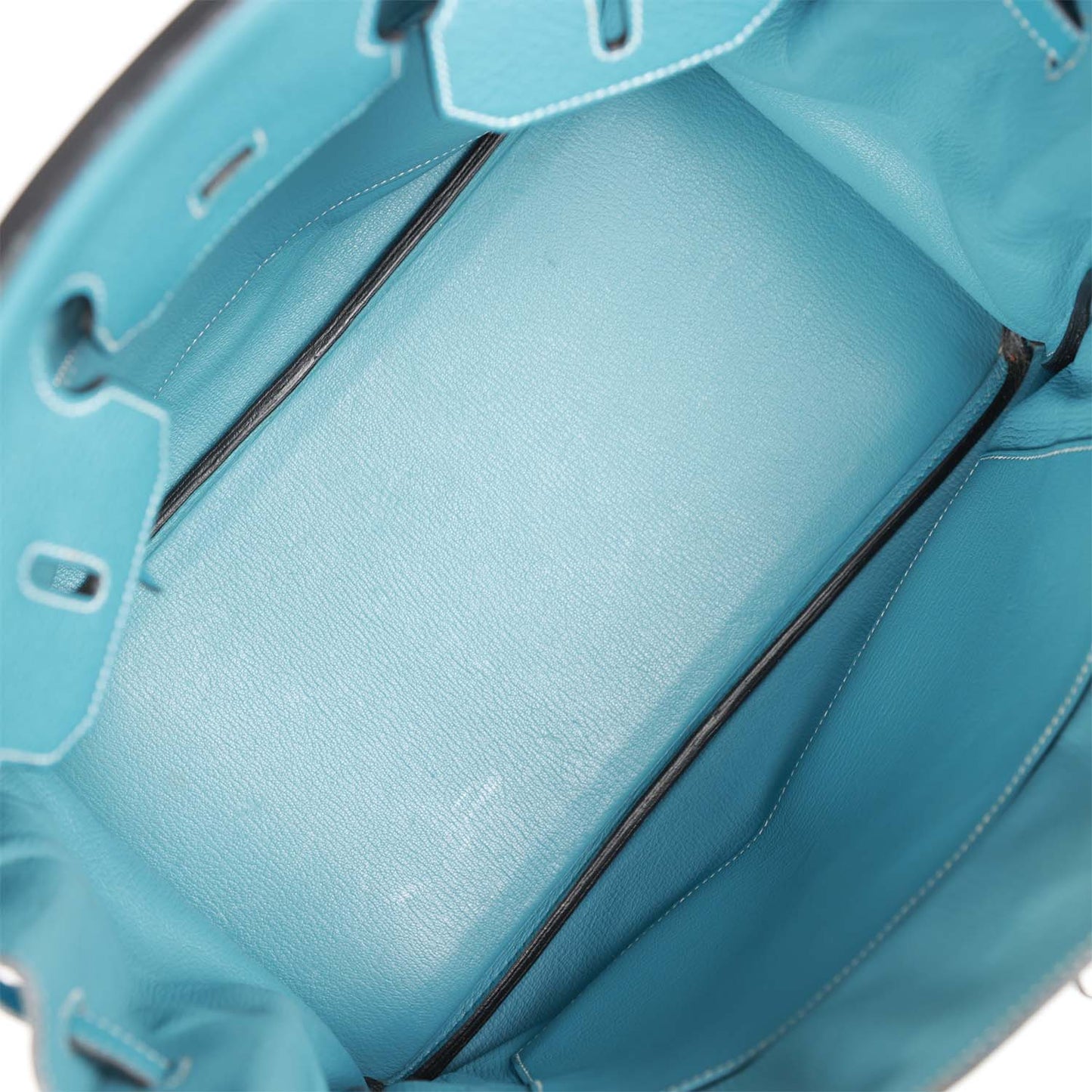 Hermes Birkin 35 Bleu Jean Togo Palladium Hardware