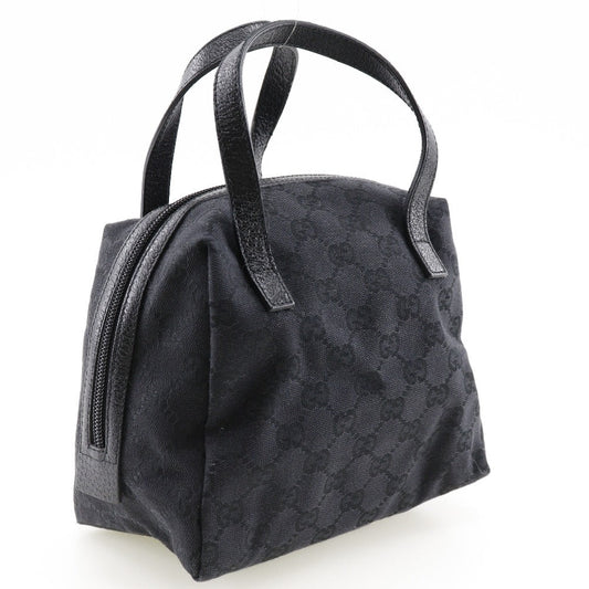 GUCCI Handbag 124542 GG canvas black Women Used