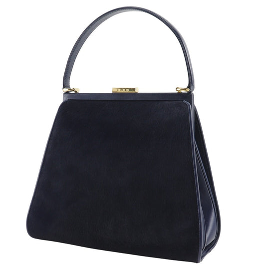 GUCCI Handbag Harako Navy Old Gucci One handle