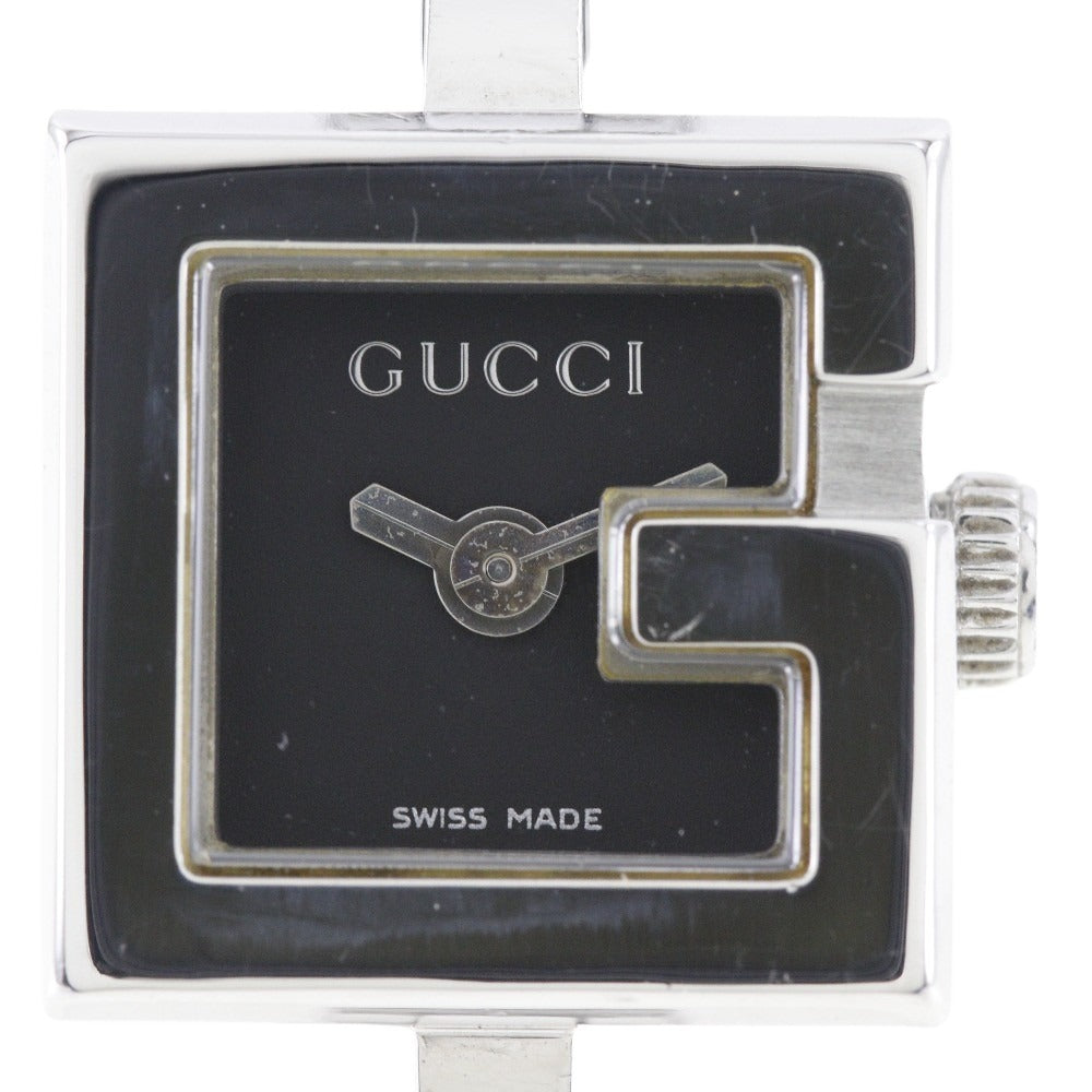 GUCCI Watches Quartz 102 Stainless Steel black G mini black dial Women Used