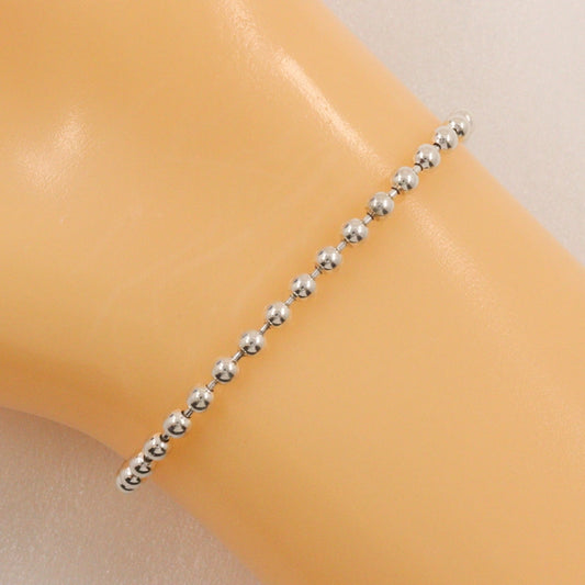 GUCCI bracelet Silver925 Silver Ball chain Interlocking G Women 16 Used