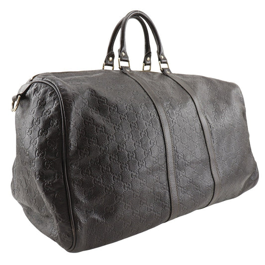 GUCCI Boston Duffel bag 206500 Sima leather Brown Carry on duffel mens(Unisex) Used