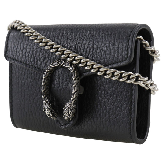 GUCCI Coin case 574930 Calfskin black Chain wallet Dionysus Chain Coin Purse