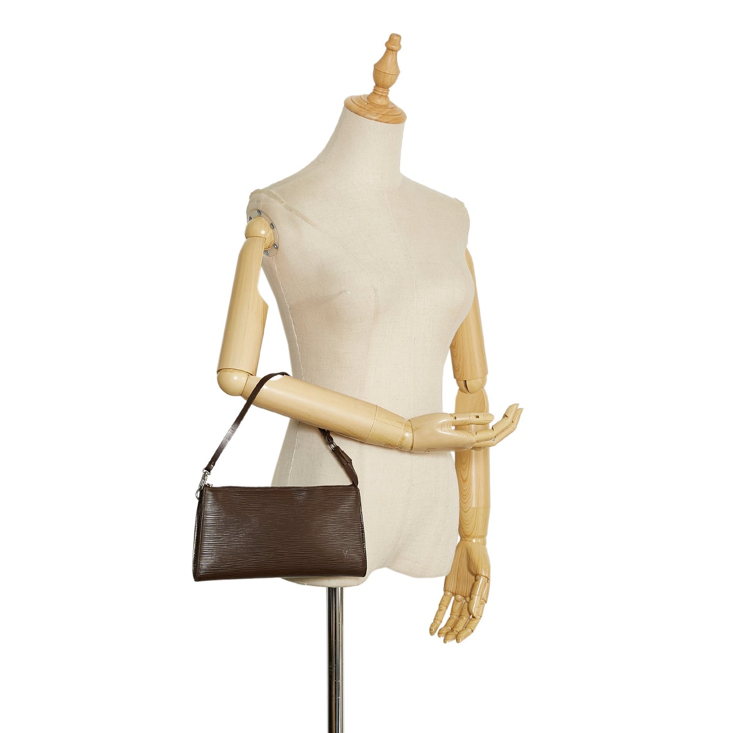 LOUIS VUITTON Epi Pochette Accessoires Brown