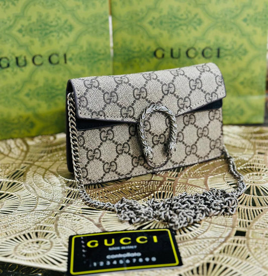 Gucci  Women's Bag with Brand Box (Brown with Black)