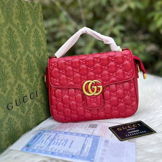 GUCCI Crossbody Bag – Luxury Redefined for the Modern Woman  (Red)