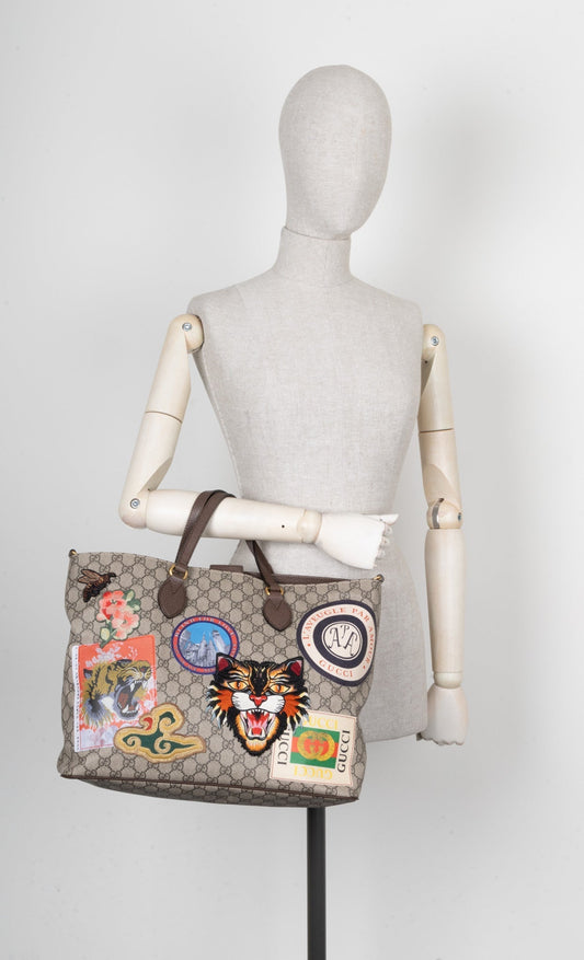GUCCI Convertible Tote Bag GG Supreme