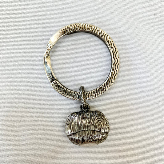 Gucci Bulldog Head Keyring in Sterling Silver