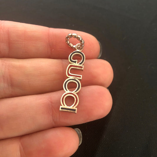 Gucci Block Letter Charm in Red and Green