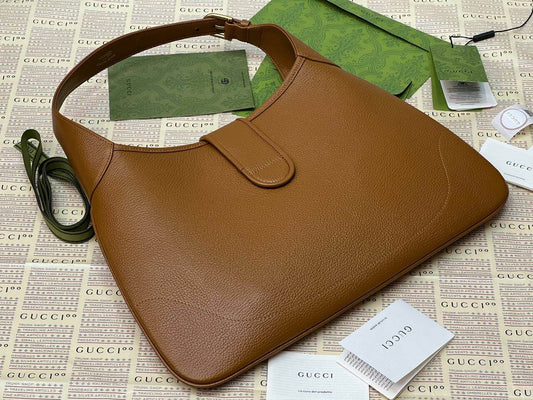Gucci Aphrodite large shoulder bag brown