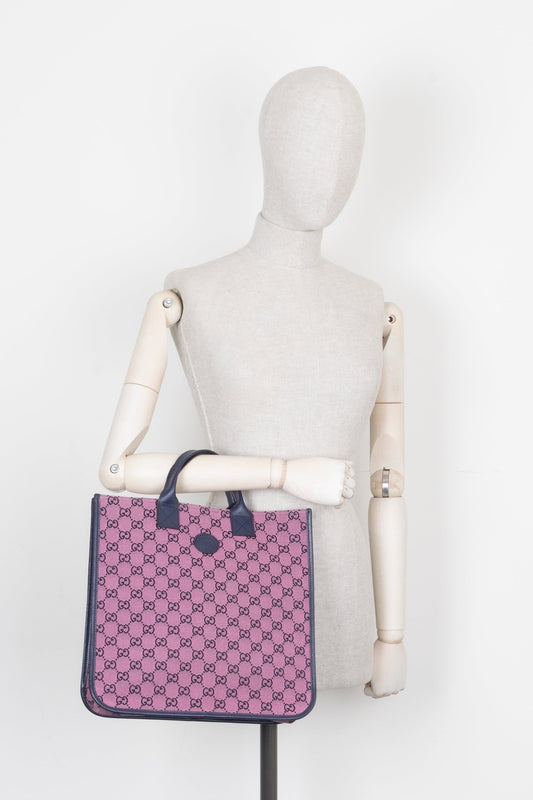 GUCCI  Supreme Tote Small Pink Blue