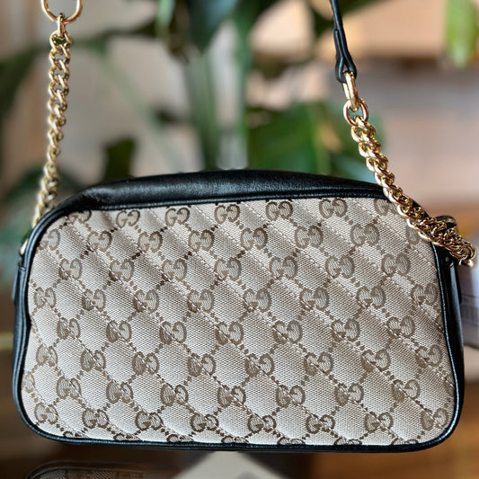 Gucci GG Marmont Diagonal Quilted Small Shoulder Bag